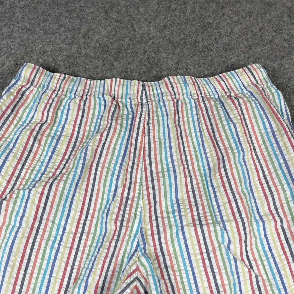 Tommy Bahama Seersucker Shorts Mens Large Multicolor Striped Cotton Drawstring